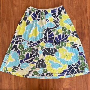 ❤️ Charlotte Tarantola Printed Floral Skirt Size Small